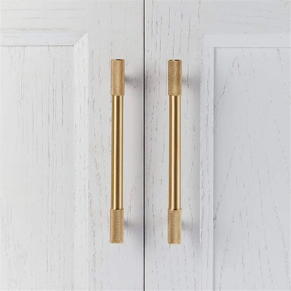 Comforsyco Gold Knurled Cabinet Handles, Drawer Pulls and Knobs