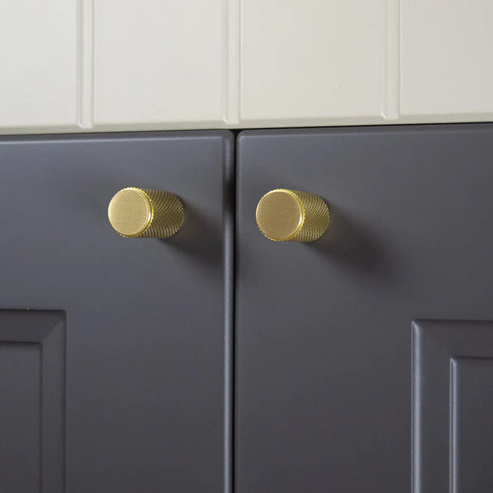 Comforsyco Gold Knurled Cabinet Handles, Drawer Pulls and Knobs