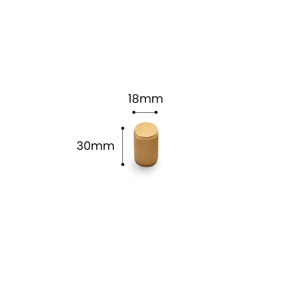 Comforsyco Gold Knurled Cabinet Pulls, Aluminum Alloy Drawer Handles