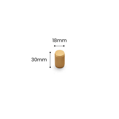 Comforsyco Gold Knurled Cabinet Pulls, Aluminum Alloy Drawer Handles