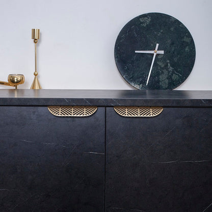 Comforsyco Gold Leaf Brass Cabinet Knobs for Drawers and Wardrobes