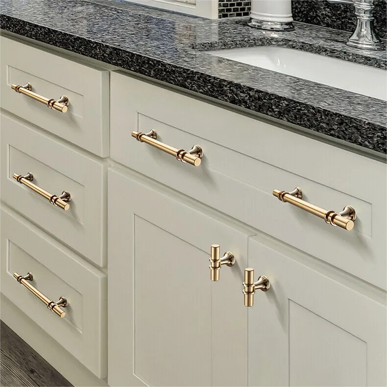 Comforsyco Gold Luxurious Zinc Alloy Europe Style Drawer Pulls