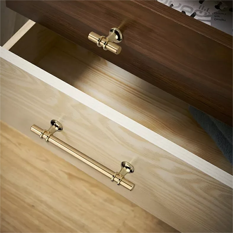 Comforsyco Gold Luxurious Zinc Alloy Europe Style Drawer Pulls