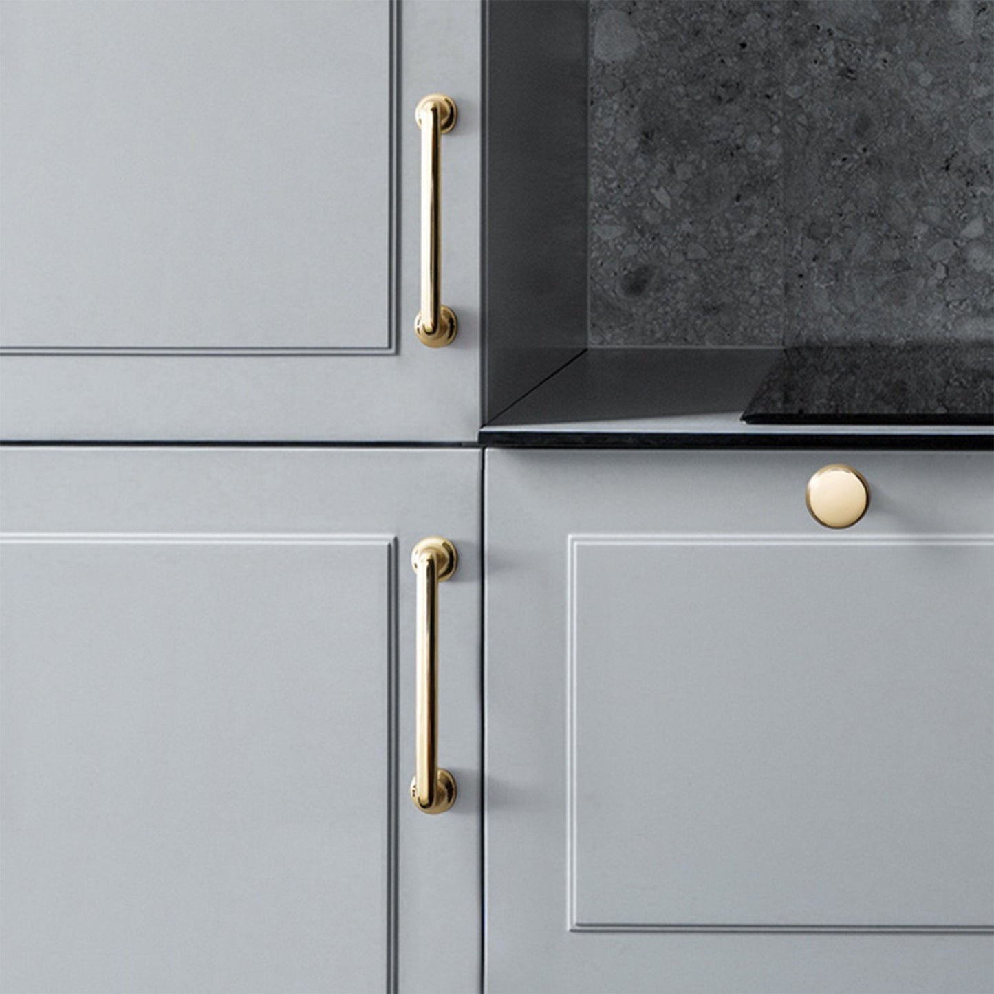 Comforsyco Gold Modern Cabinet Kitchen Pulls