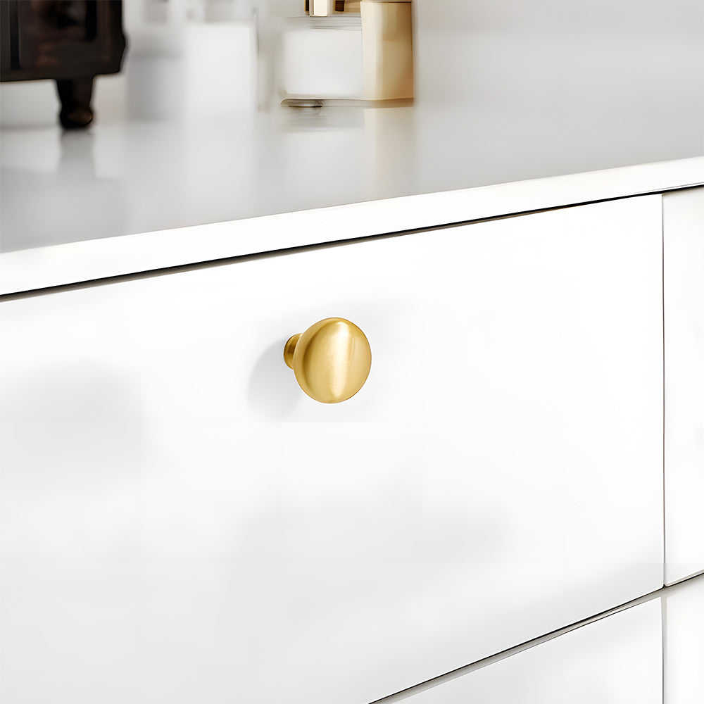 Comforsyco Gold Round Bar Drawer Handles and Cabinet Knobs