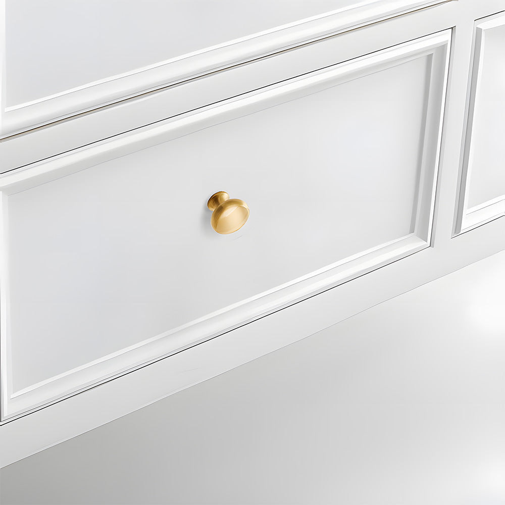 Comforsyco Gold Round Bar Drawer Handles and Cabinet Knobs