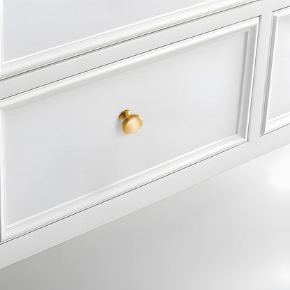 Comforsyco Gold Round Bar Drawer Handles and Cabinet Knobs