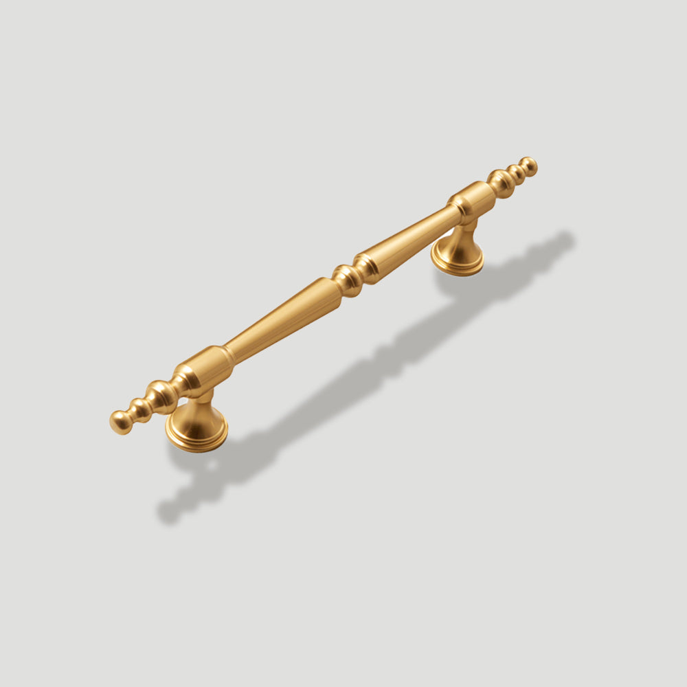 Comforsyco Gold Turned Bar Cabinet Handles and Drawer Pulls