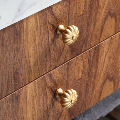 Comforsyco Gold Zinc Alloy Cabinet Handles and Flower Knobs