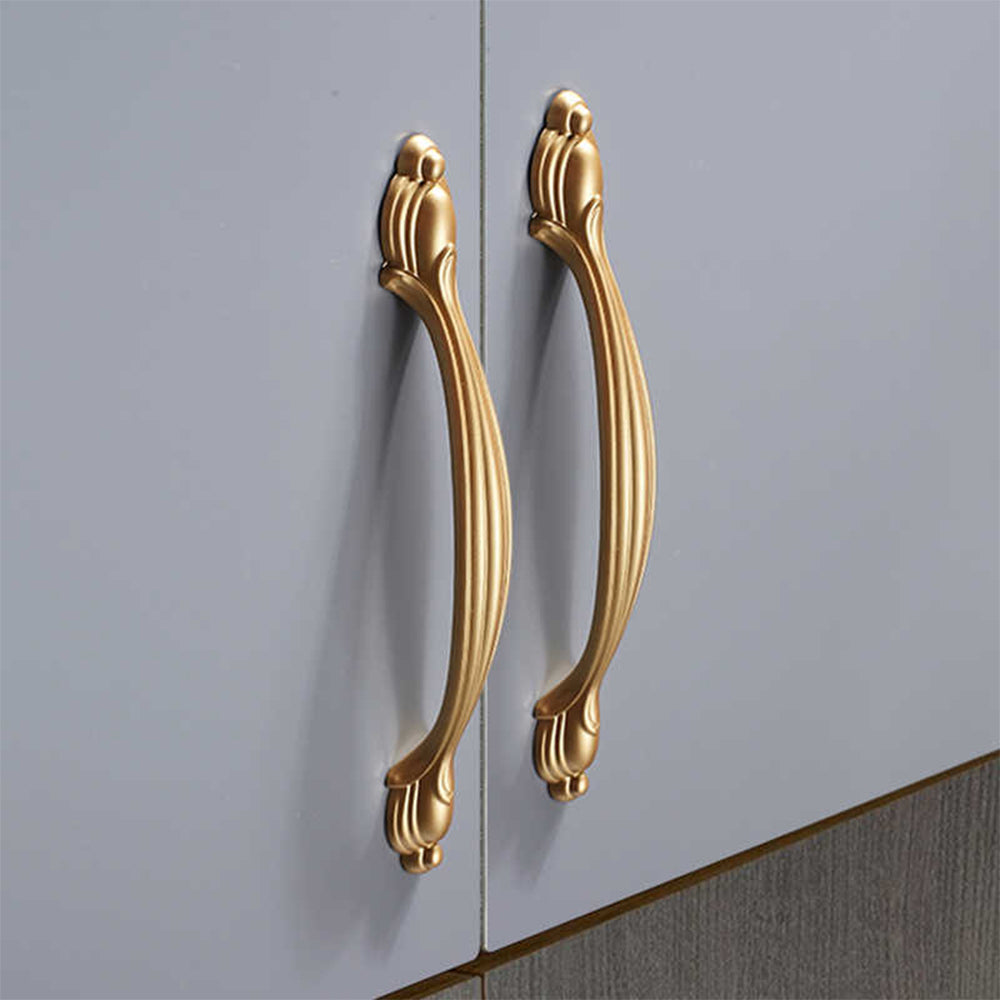 Comforsyco Gold Zinc Alloy Cabinet Handles and Flower Knobs