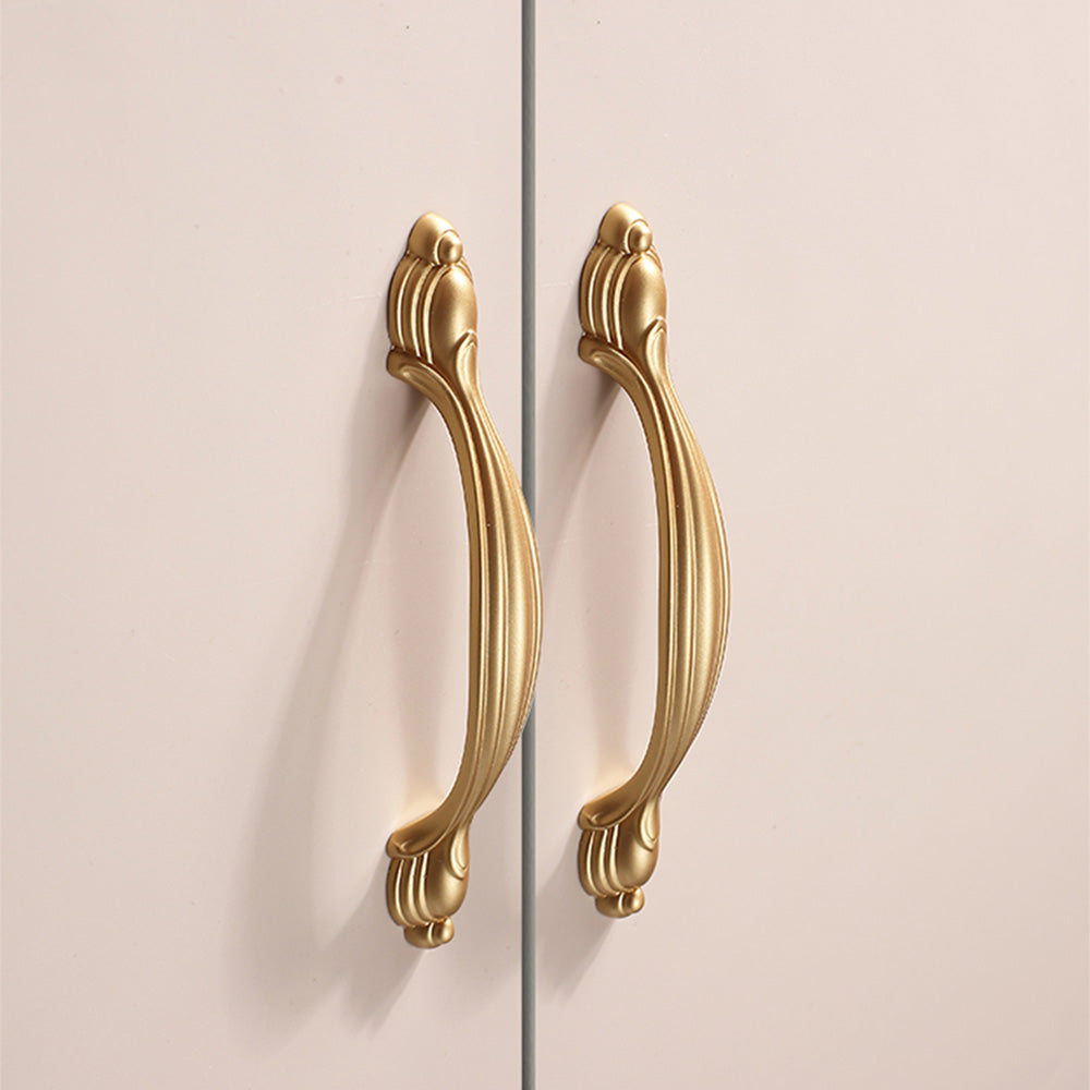 Comforsyco Gold Zinc Alloy Cabinet Handles and Flower Knobs