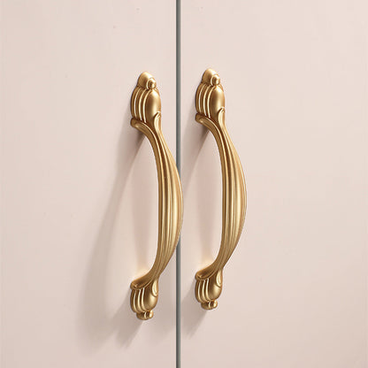Comforsyco Gold Zinc Alloy Cabinet Handles and Flower Knobs