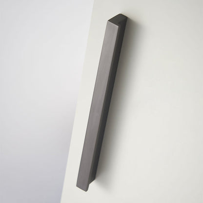 Comforsyco Grey Square Bar Cabinet Pulls, Solid Brass Drawer Handles