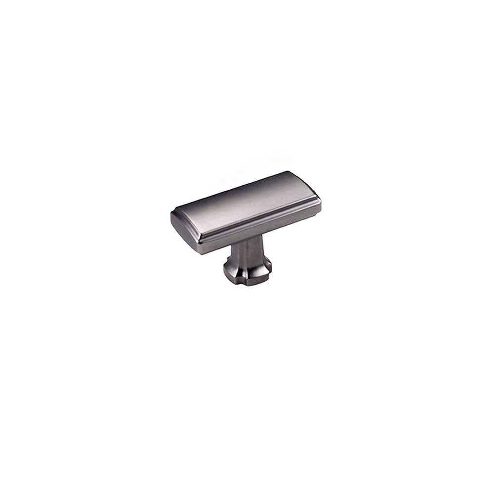 Comforsyco Grooved Black Gray Cabinet Handles and Knobs