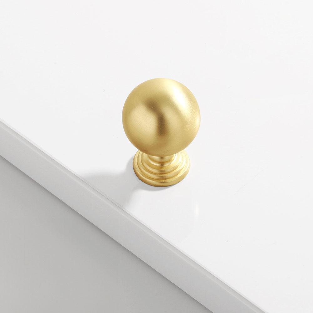 Comforsyco Grooved Gold Zinc Alloy Cabinet Handles and Knobs