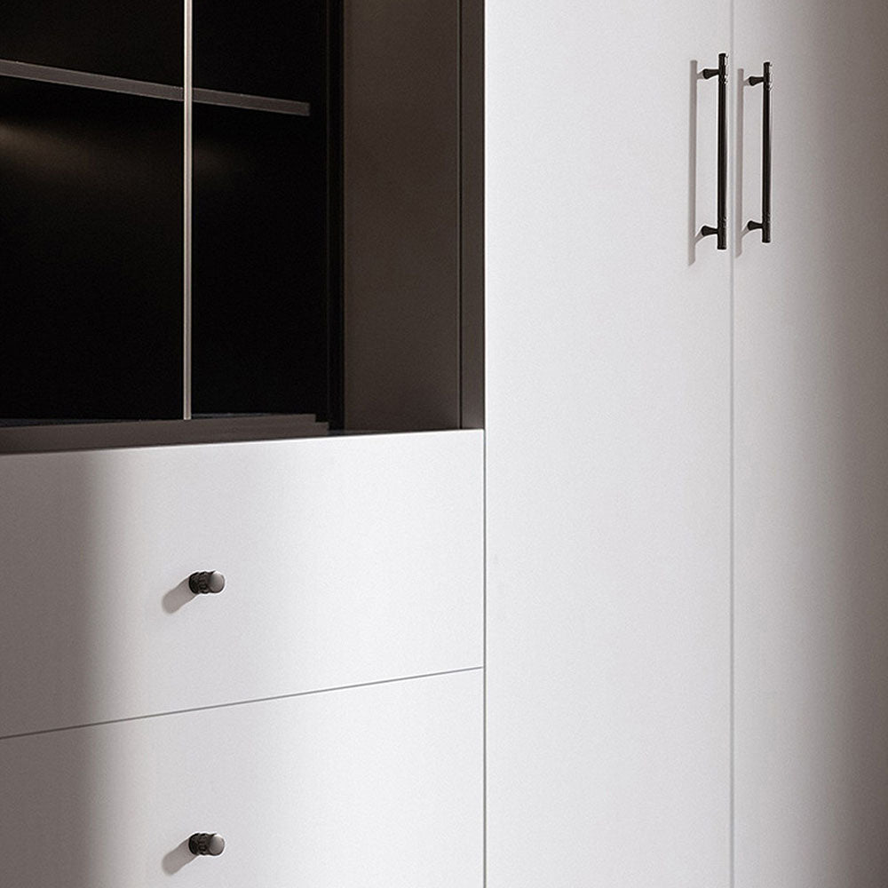 Comforsyco Grooved Round Bar Cabinet Pulls and Matching Knobs