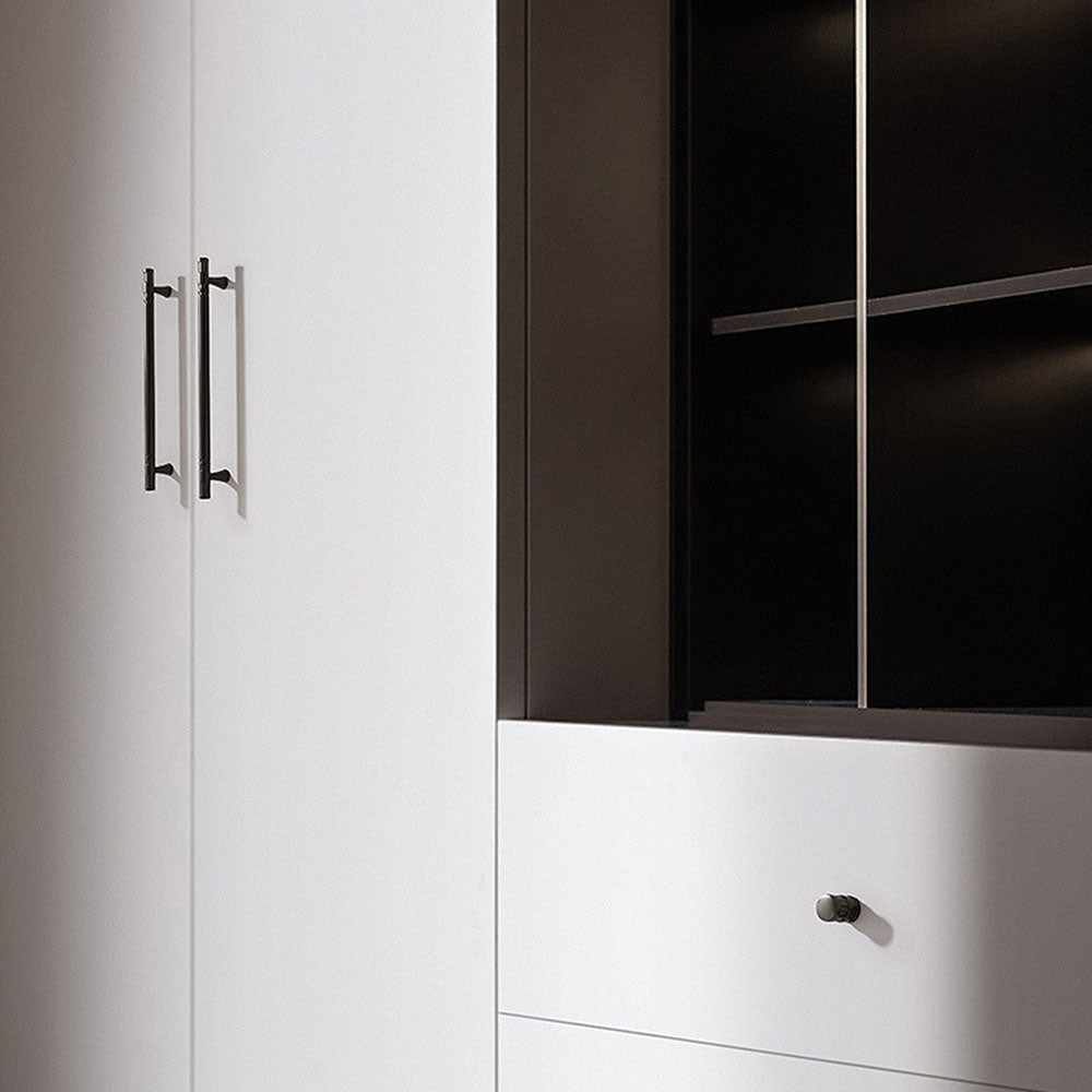 Comforsyco Grooved Round Bar Cabinet Pulls and Matching Knobs