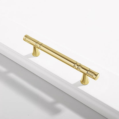Comforsyco Grooved Round Bar Cabinet Pulls and Matching Knobs