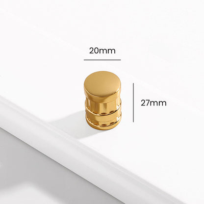 Comforsyco Grooved Round Bar Cabinet Pulls and Matching Knobs