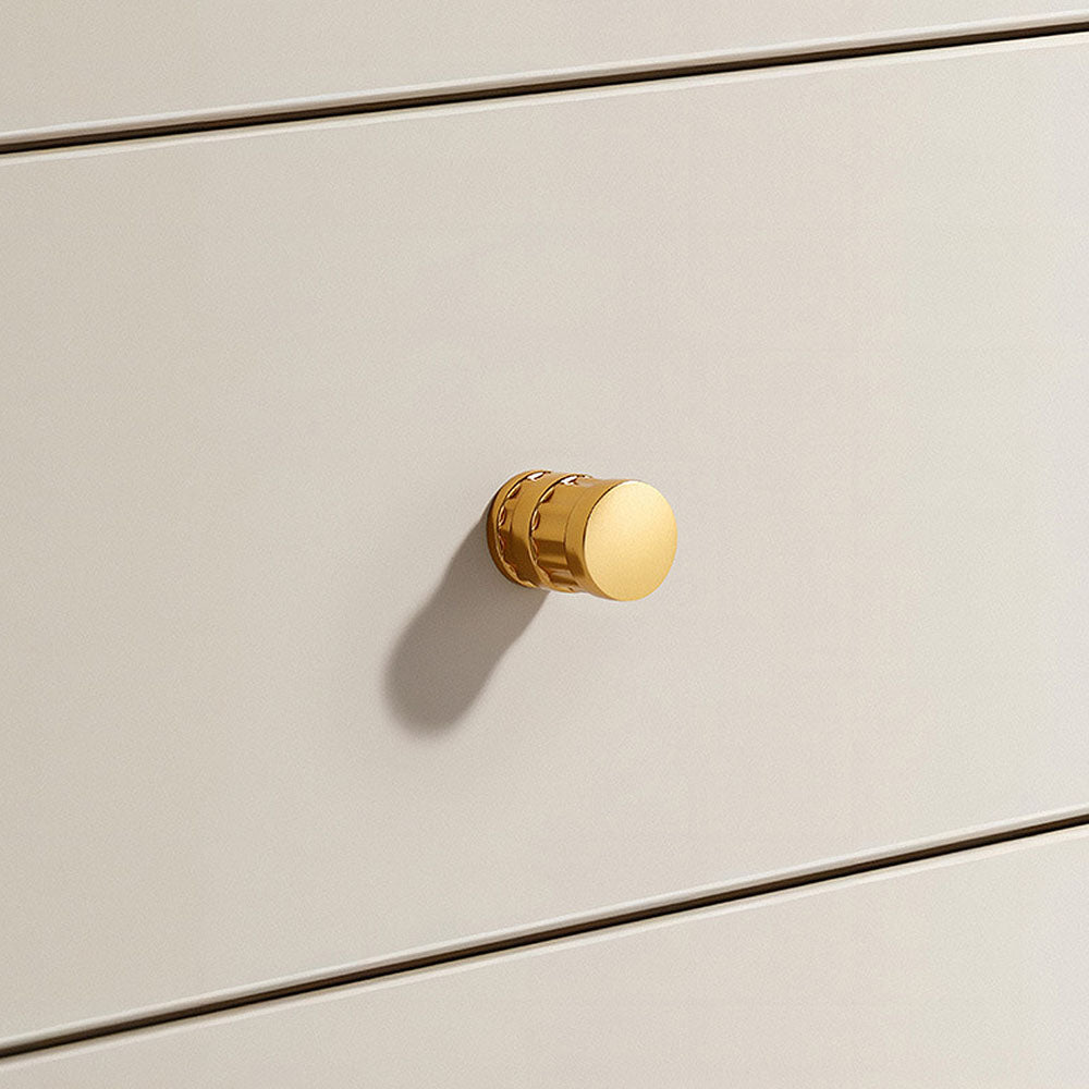 Comforsyco Grooved Round Bar Cabinet Pulls and Matching Knobs