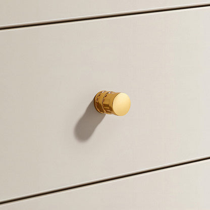 Comforsyco Grooved Round Bar Cabinet Pulls and Matching Knobs