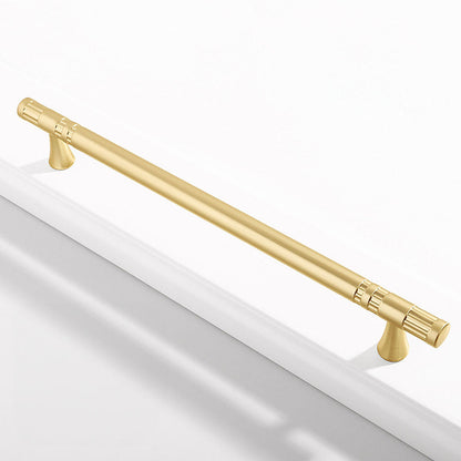 Comforsyco Grooved Round Bar Cabinet Pulls and Matching Knobs