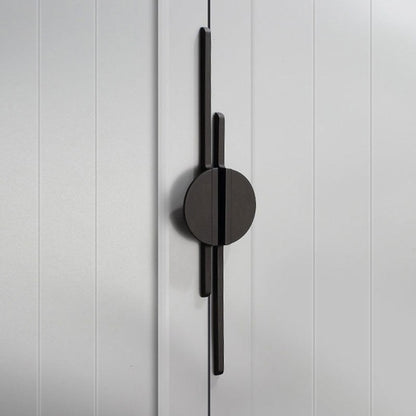 Comforsyco Half Moon Cabinet Pulls, Zinc Alloy Drawer Handles with Extended Bar