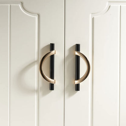 Comforsyco Half Moon Cabinet Pulls for Closets and Wardrobes