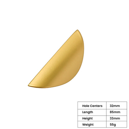 Comforsyco Half Moon Finger Edge Cabinet Handles Door Hardware