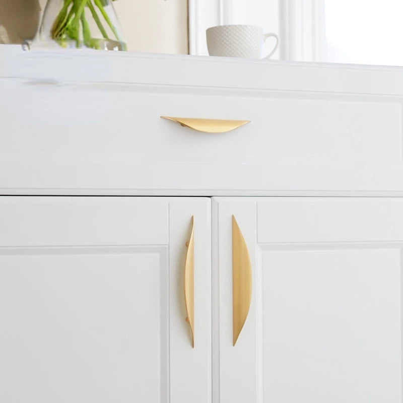 Comforsyco Half Moon Finger Edge Cabinet Handles Door Hardware