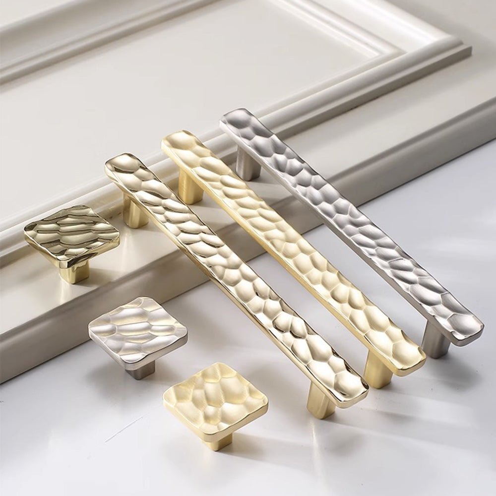 Comforsyco Hammered Honeycomb Cabinet Handles and Knobs