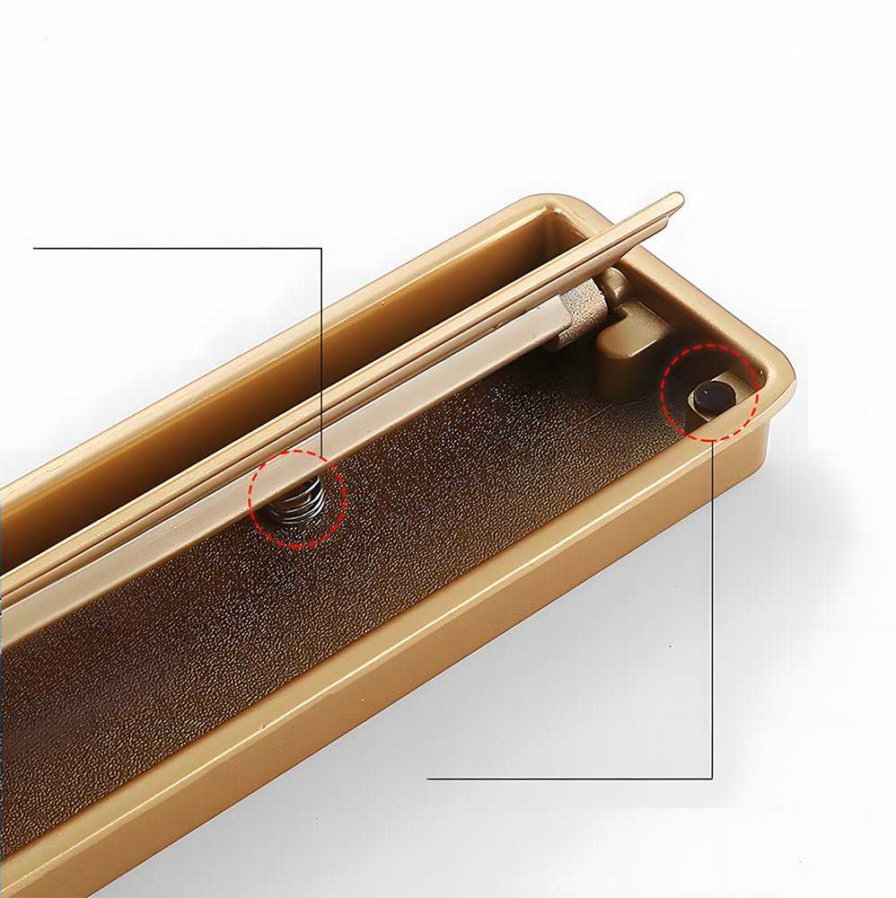 Comforsyco Hidden Flip-Out Recessed Cabinet Handles