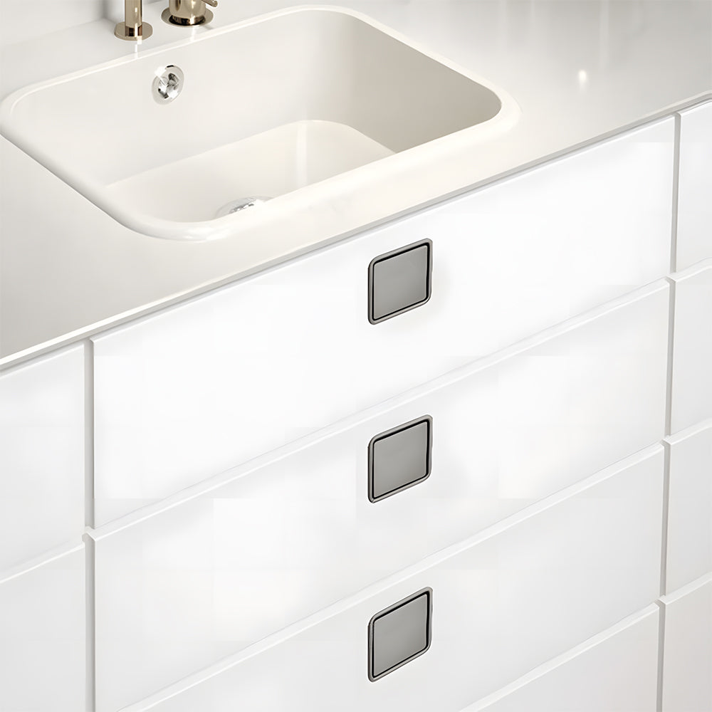 Comforsyco Hidden Flip-Out Recessed Cabinet Handles