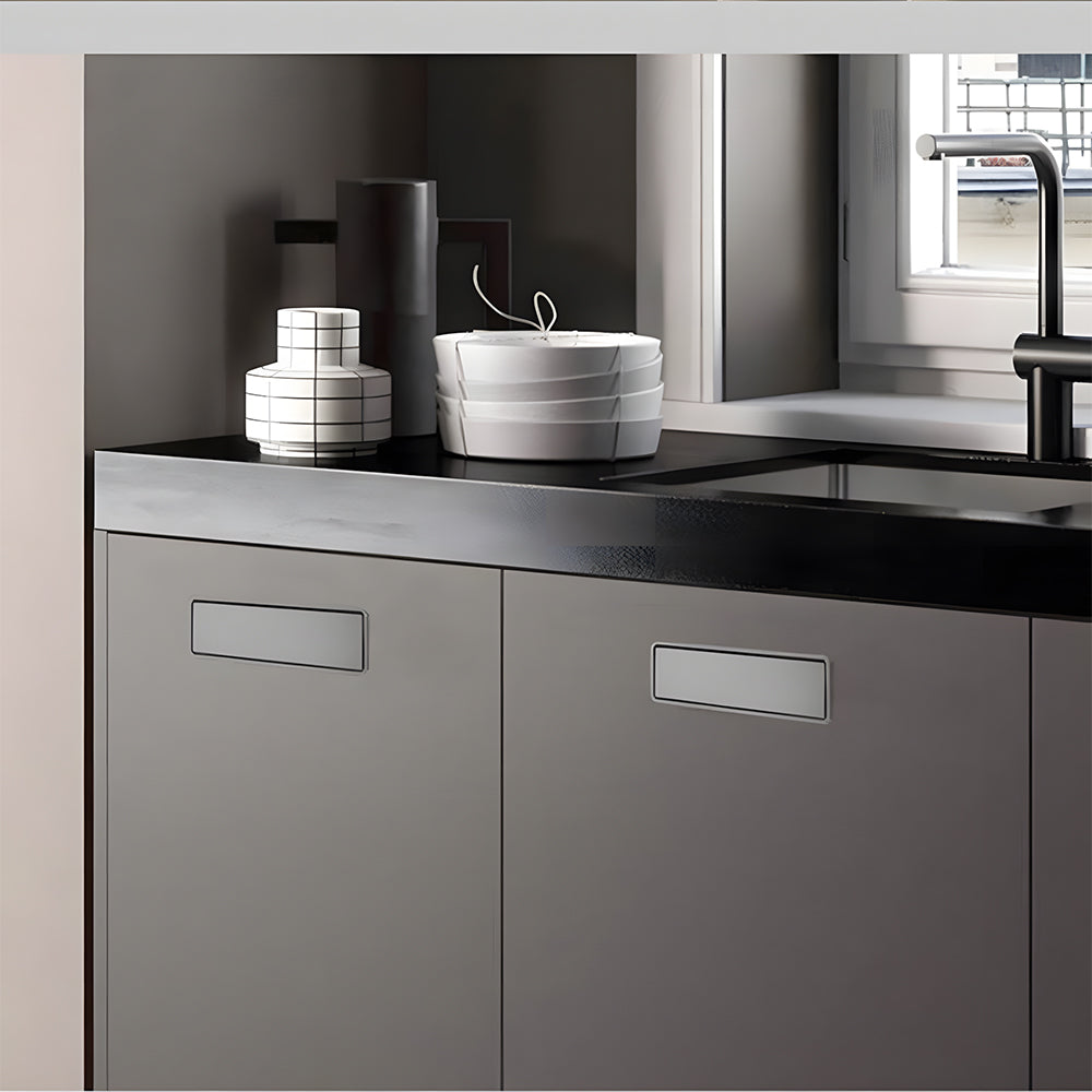 Comforsyco Hidden Flip-Out Recessed Cabinet Handles