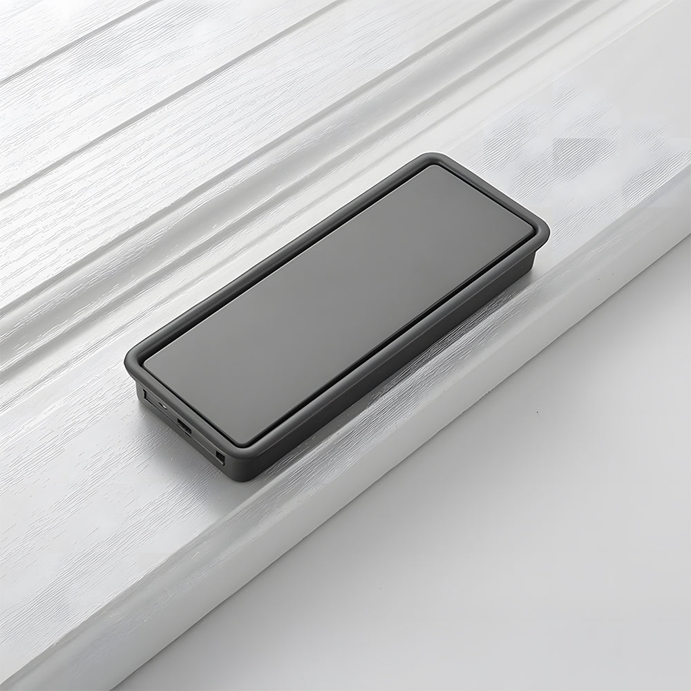 Comforsyco Hidden Flip-Out Recessed Cabinet Handles
