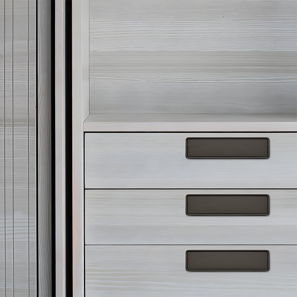 Comforsyco Hidden Flip-Out Recessed Cabinet Handles
