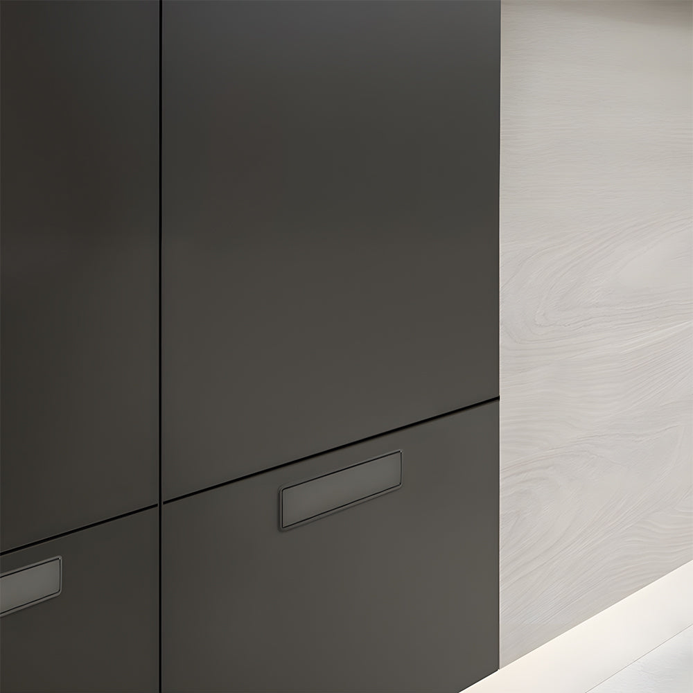 Comforsyco Hidden Flip-Out Recessed Cabinet Handles