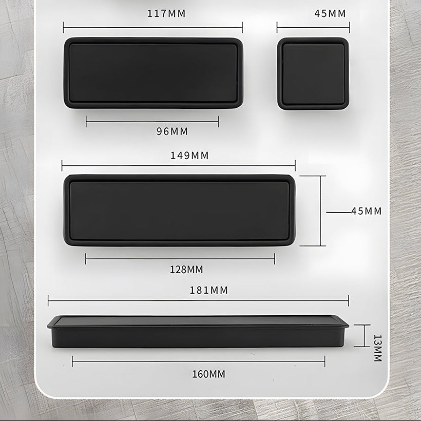 Comforsyco Hidden Flip-Out Recessed Cabinet Handles