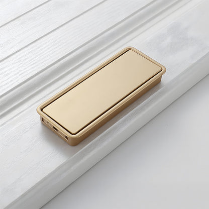 Comforsyco Hidden Flip-Out Recessed Cabinet Handles