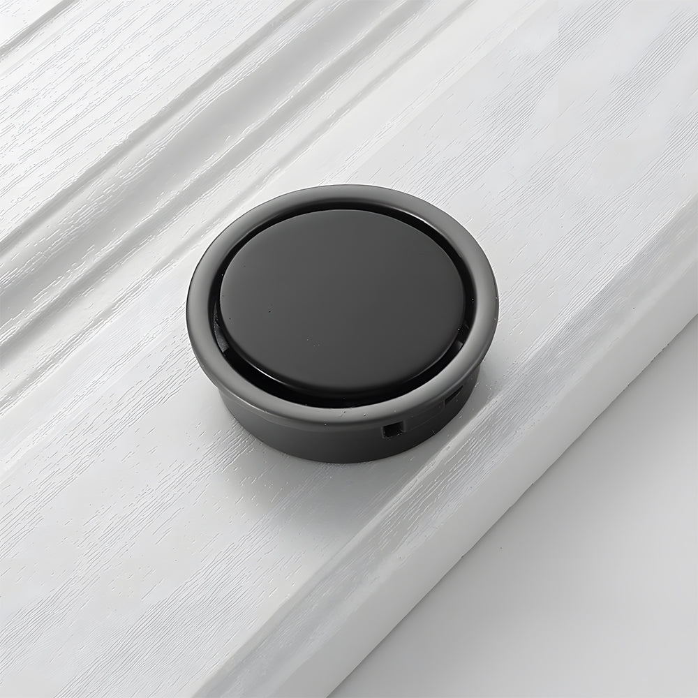 Comforsyco Hidden Recessed Cabinet Pulls with Black Inset