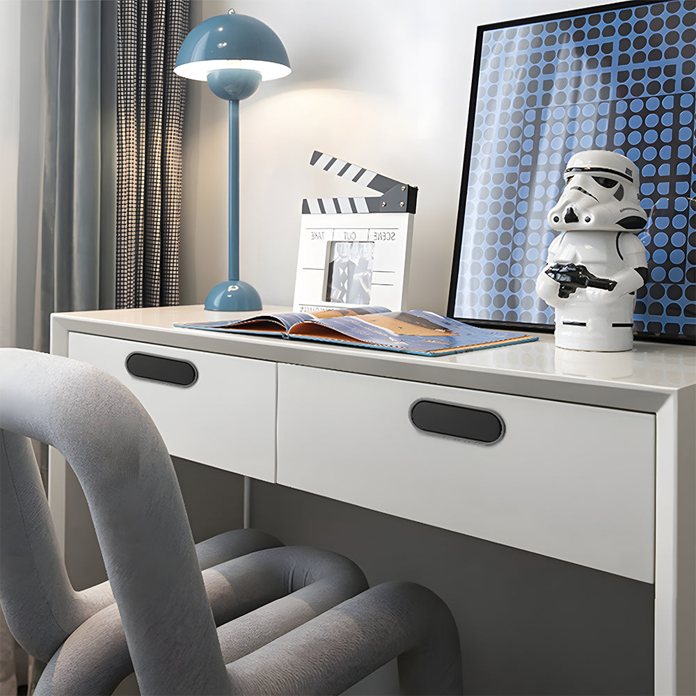 Comforsyco Hidden Recessed Cabinet Pulls with Black Inset