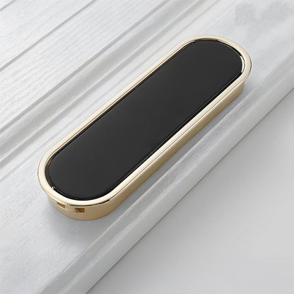 Comforsyco Hidden Recessed Cabinet Pulls with Black Inset