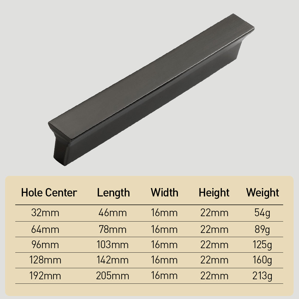 Comforsyco Industrial Minimalist Zinc Alloy Cabinet Pulls