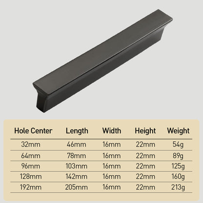 Comforsyco Industrial Minimalist Zinc Alloy Cabinet Pulls