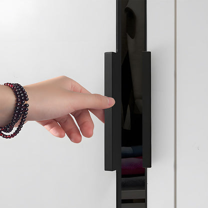Comforsyco Invisible Edge Pull Cabinet Handles for Wardrobes