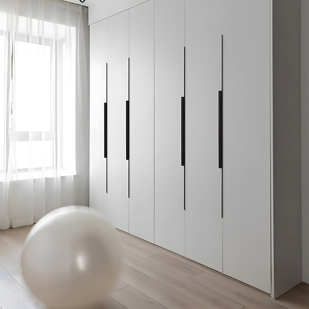 Comforsyco Invisible Edge Pull Cabinet Handles for Wardrobes