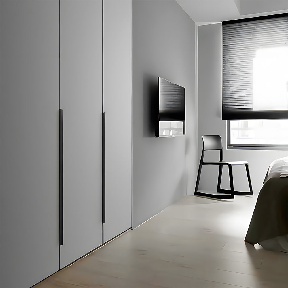 Comforsyco Invisible Edge Pull Cabinet Handles for Wardrobes