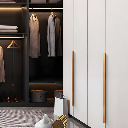 Comforsyco Invisible Edge Pull Cabinet Handles for Wardrobes