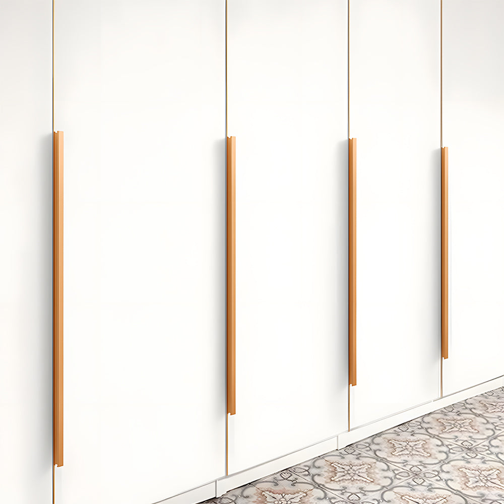 Comforsyco Invisible Edge Pull Cabinet Handles for Wardrobes