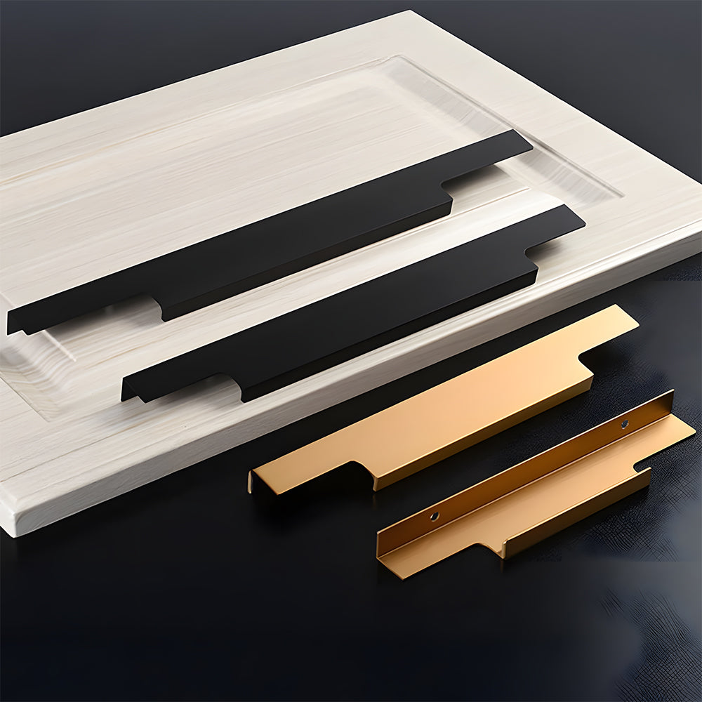 Comforsyco Invisible Edge Pull Cabinet Handles for Wardrobes